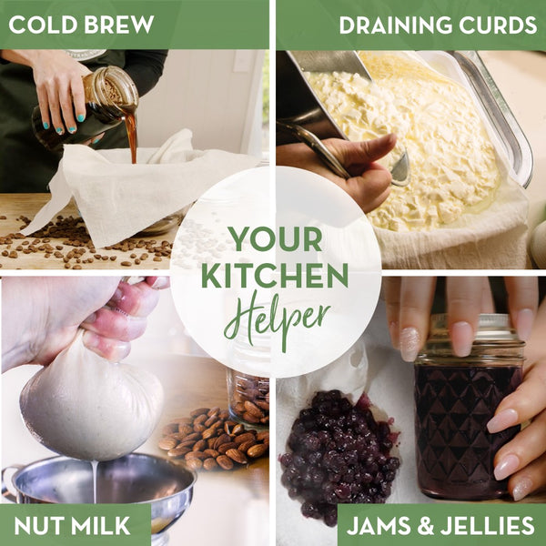 cheesecloth for straining nut milk