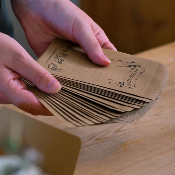 seed saving envelopes for party favours