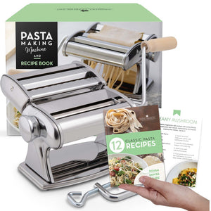 pasta maker machine and recipe book