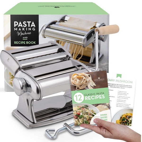 pasta maker and recipe book