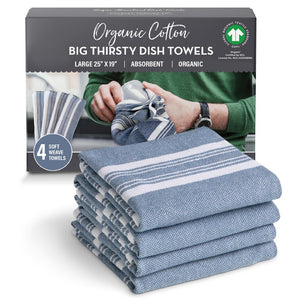 absorbent cotton dish towels