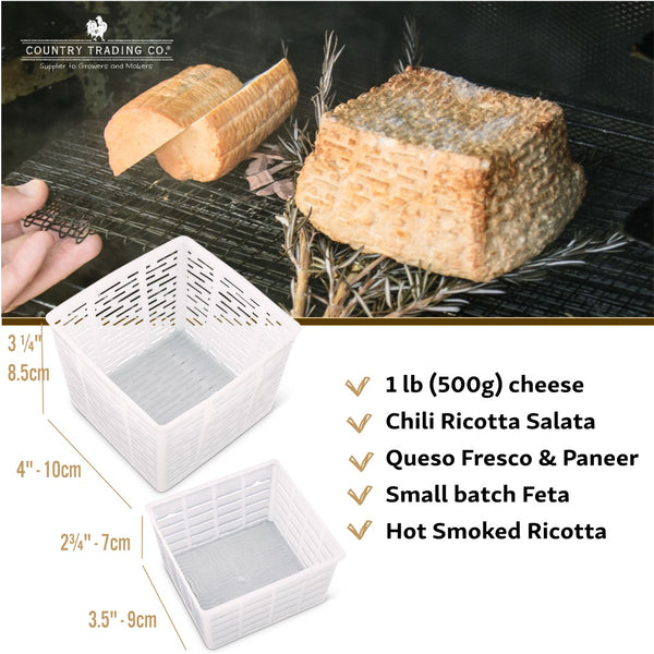 square cheese draining baskets