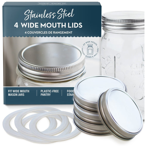 stainless steel jar lids